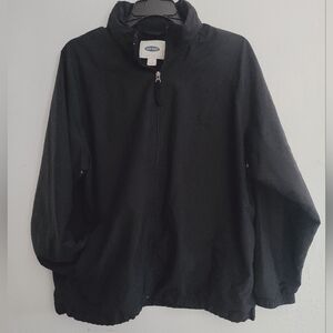 Old Navy Black Windbreaker Jacket